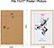 11x17 Wood Picture Frames Set of 4, Natural Solid Oak Wood Frame 11x17 for Poster and Wall Gallery, Wall Mount (4 pack, Oak)